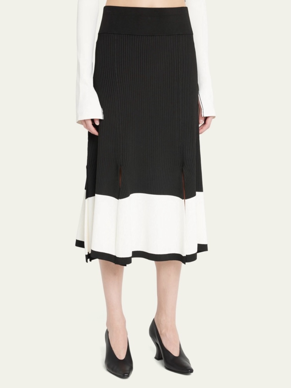 MARIA MCMANUS Two-Tone Split Midi
Skirt size XS